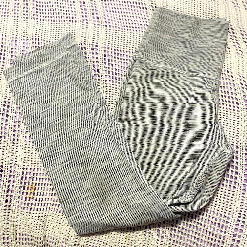 Lululemon Wunder Under Leggings Wee Are From Space Striped Sz 4